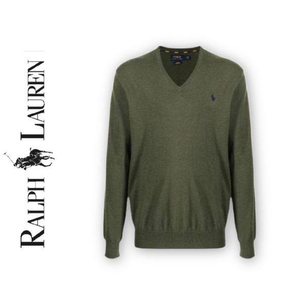 Polo Ralph Lauren Other - Polo By Ralph Lauren Vintage Olive Pony Pima 100% Cotton Sweater XL